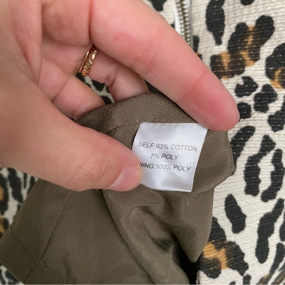SEA New York Raffia Leopard Print Duster Coat size 2 - Picture 9 of 13